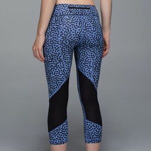 Lululemon Pace Rival Crop Full-On Luxtreme Ace Spot Lullaby Black